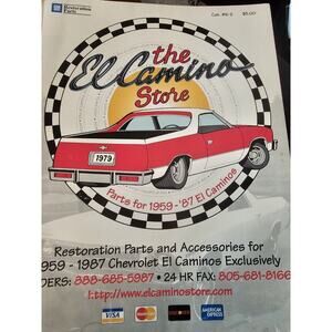 GM Restoration Parts The El Camino Store Soft Cover Catalog Number 6-2